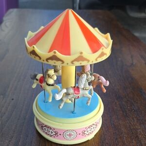 Classic Horse Carousel Music Box 1970's